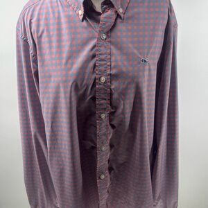 Vinyard Vines, performance, classic fit, button down, plaid, polo, large